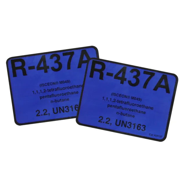 R-437A / R437A Label # 04137 , Pack of (2)