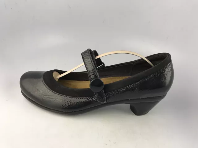 Naot Black Trendy Patent Leather Mary Jane Heel Pump Women's SZ 41 10-10.5 US