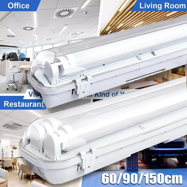 Tube LED Pour Atelier/garage - 60/120/150cm, IP20, 3000K/4000K/6000K, Classe A, Marque Cerbiut