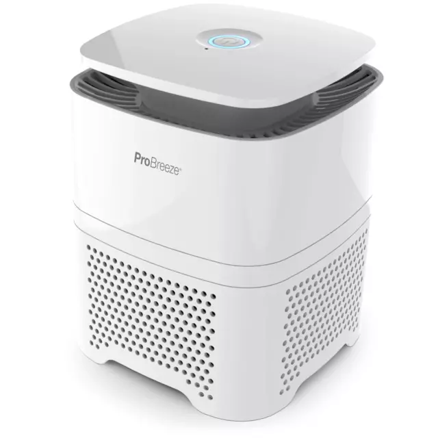 Pro Breeze Purificateur d'air 4en1 avec Préfiltre, Générateur d'Ions Négatifs