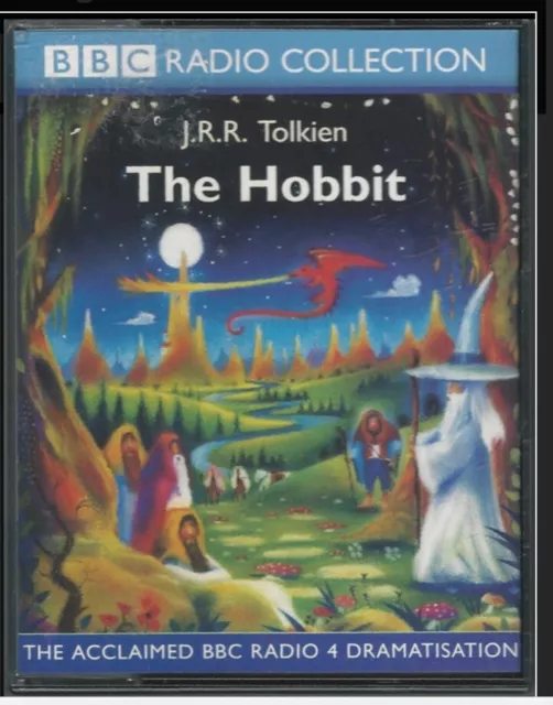 JRR Tolkien’s The Hobbit 4 Cassette Audiobook BBC Radio Collection 1999 VG+