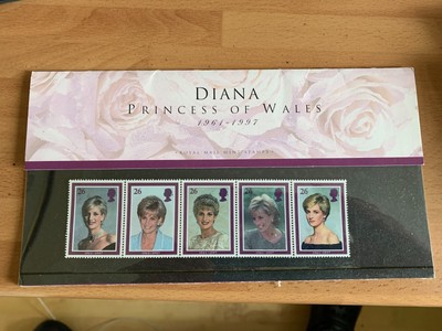 Diana Princess of Wales commemorative stamps in 1998 presentation pack