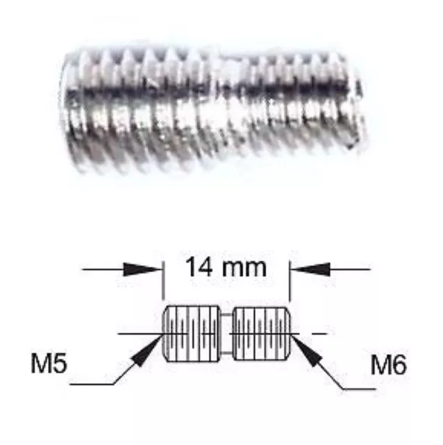 Adaptateur de filetage M6 M10 Thread adapter adaptor External Internal MF  FM 10