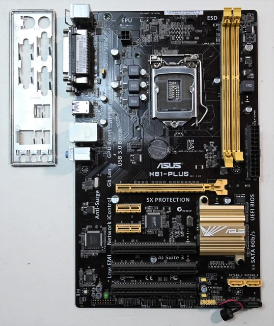 ASUS H81PLUS INTEL Motherboard MicroATX LGA1150 DDR3 USB 3.0 GPU Boost