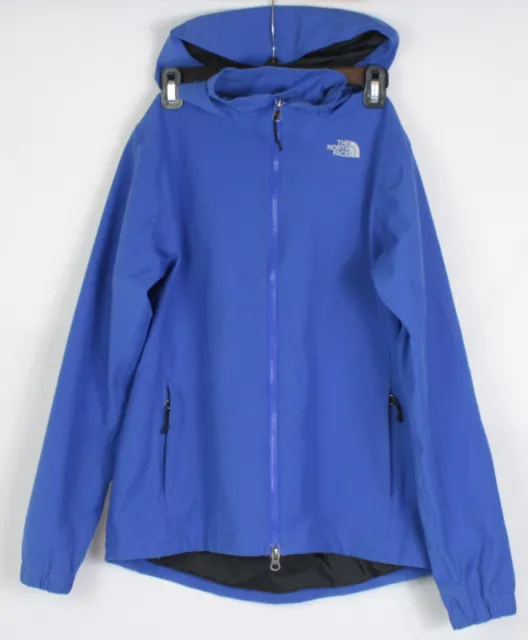 The North Face HyVent Blue Hooded Waterproof Rain Coat Jacket Womens Small