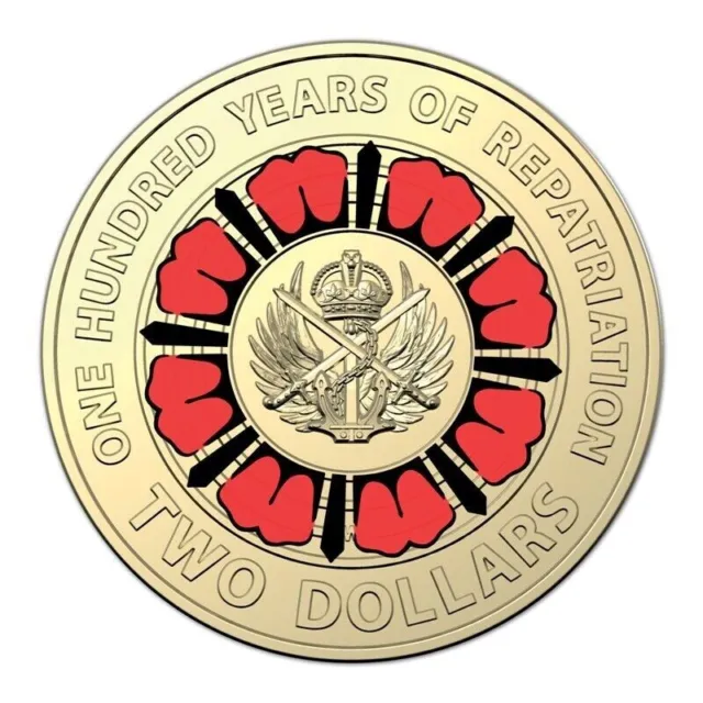 One Hundred Years of Repatriation 100 - $2 Two Dollar Coin 2019 Australia - CIRC