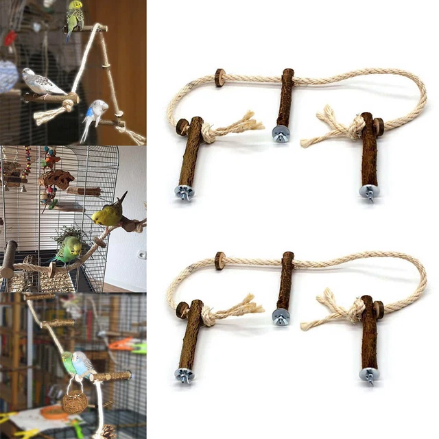Cage Accessories Bird Cage Perches Bite Toy Bird Standing Stick Stand Holder