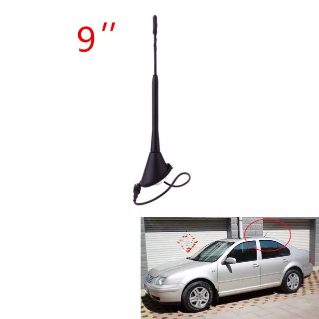 Car Top Roof Radio WHIP Antenna 9" Fuba Style for Toyota Corolla Echo Yaris