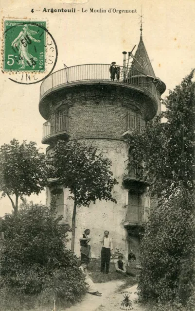 ARGENTEUIL LOT de 3 cartes sur le Moulin d'Orgemont