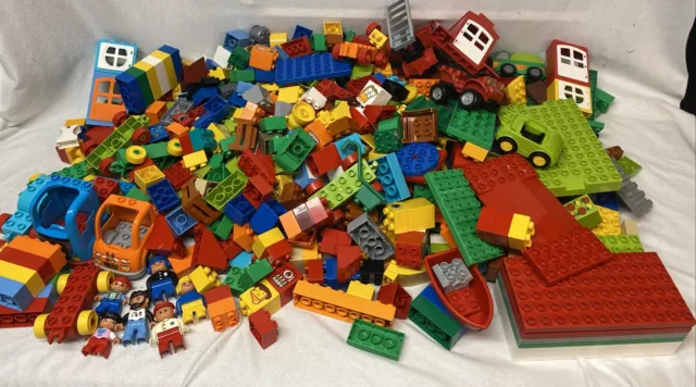 15 lbs Pounds LEGO Duplo Parts & Pieces Bulk Lot w/Vehicles, Figures