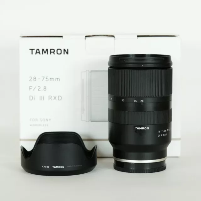 Tamron 28-75mm F/2.8 Di III RXD Lens for Sony E-Mount A036 [Near Mint w/Hood]