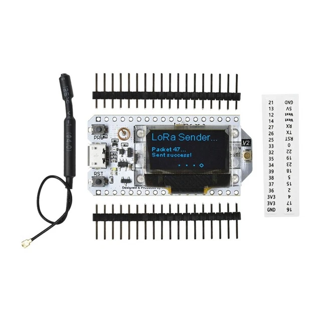 Carte De Développement LoRa SX1262 ESP32 - 868-915 MHz Avec Écran OLED - Compatible Arduino