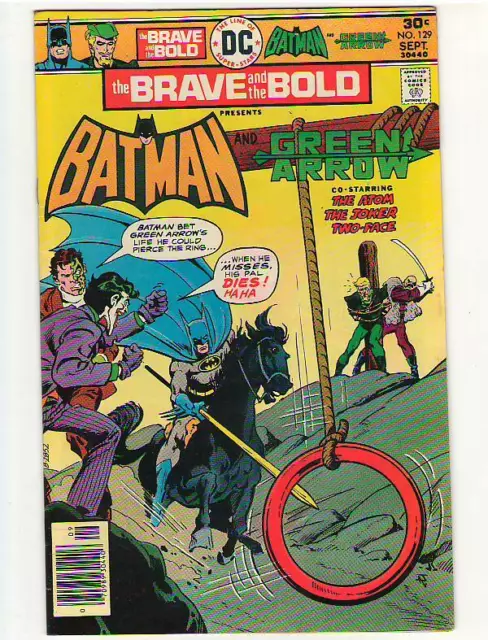 Brave & The Bold #129 Batman & Green Arrow/Atom! Joker Cover/Story! Jim Aparo Cv