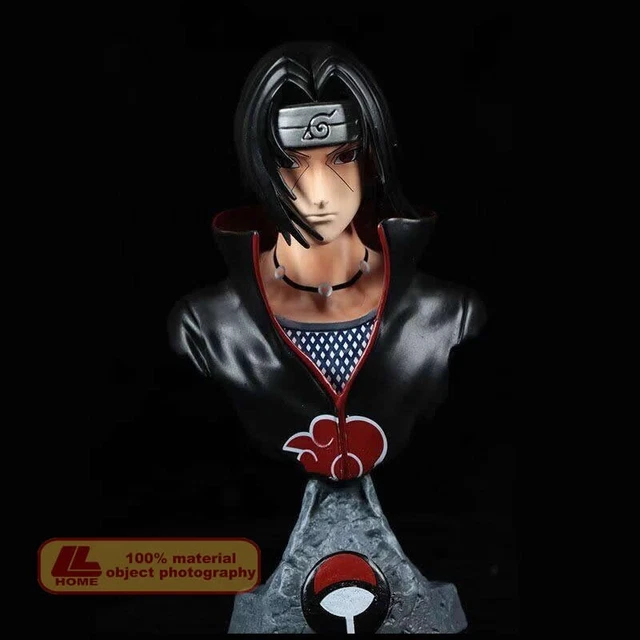 ANIME NINJA SHIPPUDEN Uchiha Itachi Head Bust PVC Figure Statue Toy