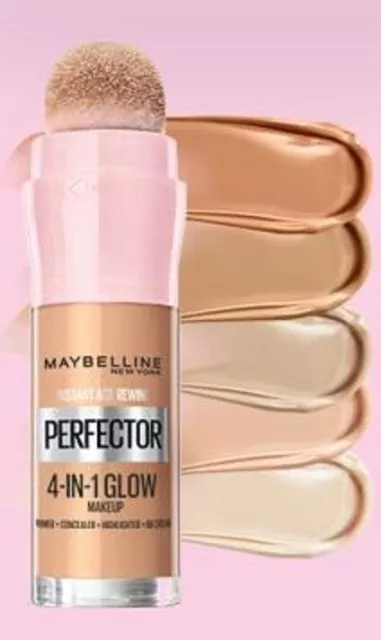 MAYBELLINE Instant Anti Age Perfector 4-in-1 Glow Makeup 20ml SEALED ChooseShade