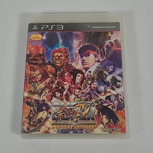 Super Street Fighter IV Arcade Edition Playstation PS3 Video Game PAL