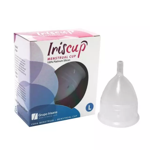 IRISCUP COPA MESTRUAL TRANSPARENTE grande -Envio Domicilio