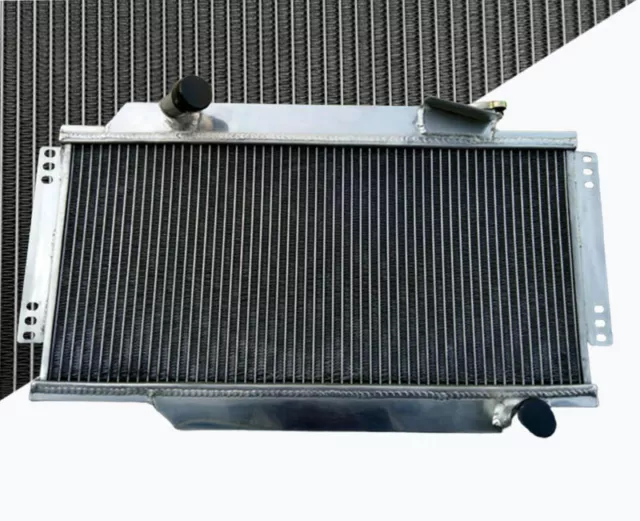 Aluminum Radiator+FAN For Triumph Spitfire MARK III/IV/1500 1964-1978 77 2