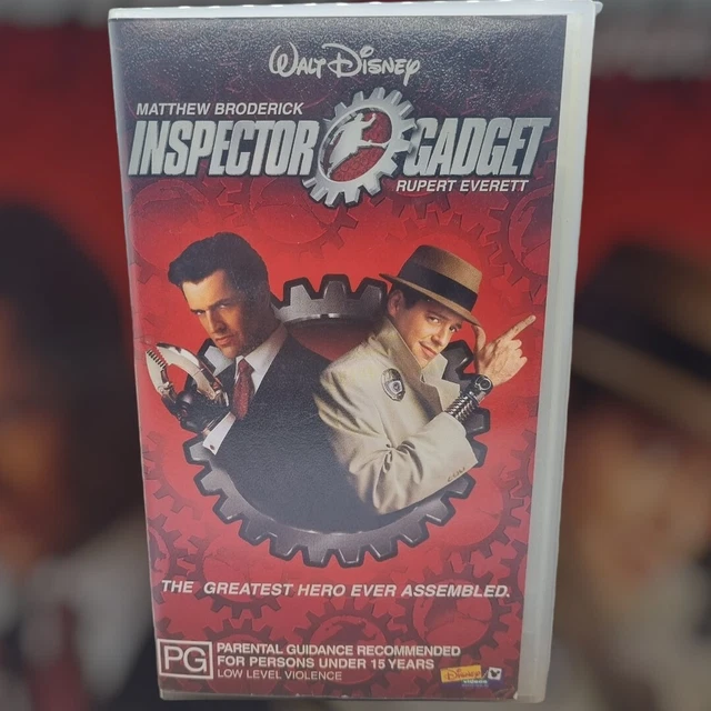 INSPECTOR GADGET(VINTAGE, VHS) Walt Disney Matthew Broderick & Ruper