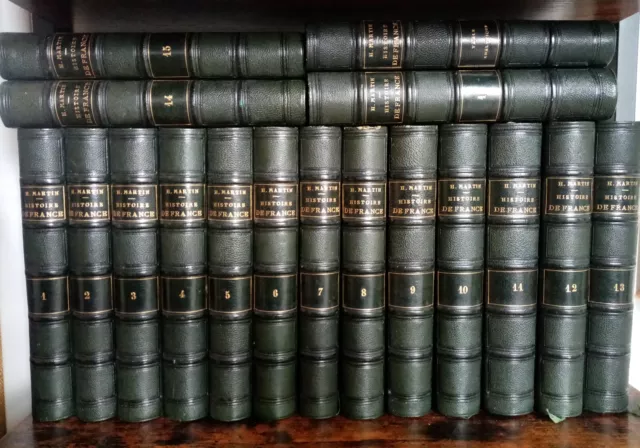 Henri Martin - Histoire de France- 17 tomes, complet, Furne, 1855