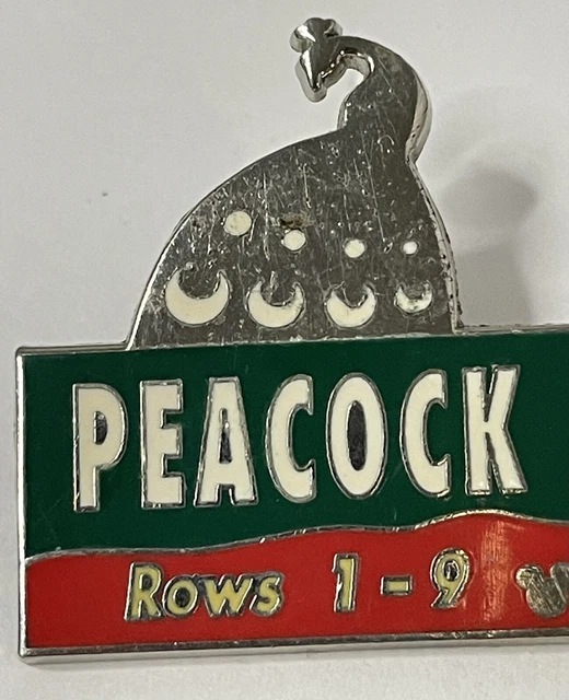 Disney Parking Lot Peacock Rows 1 - 9 Trading Pin