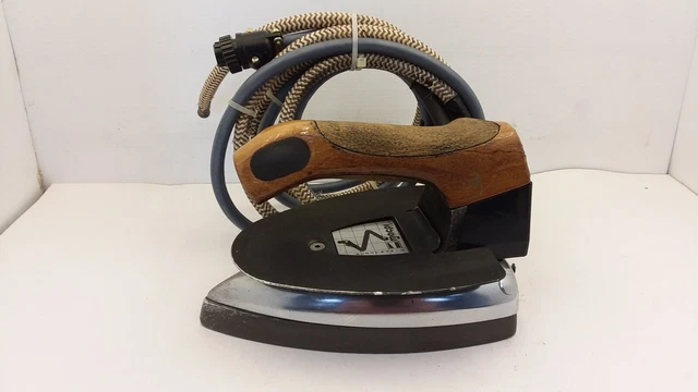 Macpi 53351 Electric-Steaming Iron Power Cord W/ Adapter Plug Teflon Steam Hose