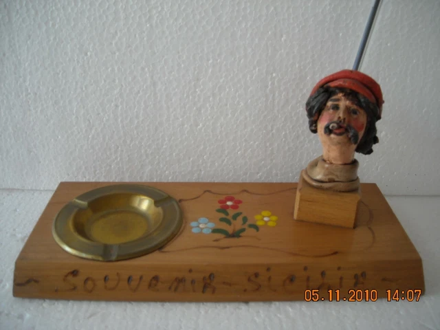 Posacenere In Legno Con Coperchio - Interno Acciaio Inox, Antiodore, Per Interni/Esterni, Decorativo - Foto 4