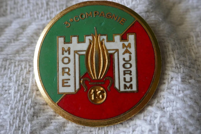 INSIGNE LÉGION ÉTRANGÈRE 13 DBLE 4e compagnie pont LR EUR 21,50 - FR