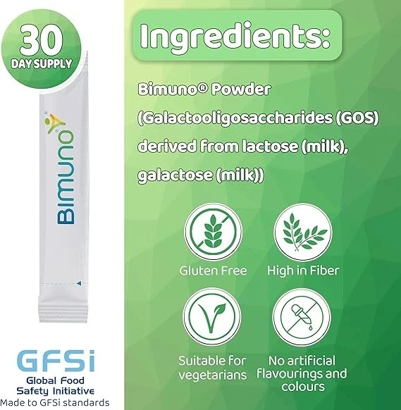BIMUNO DAILY PREBIOTIC for Gut Health Bacterial Culture Food