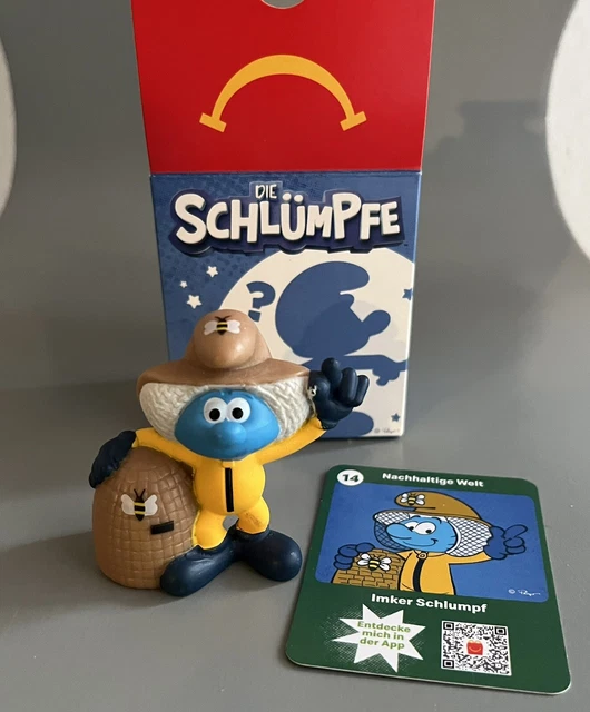 Die Schlümpfe Auf Die Plätze Fertig Los IMKER SCHLUMPF DIE Schlümpfe 2022 von Mc Donald`s/Schleich, neu und