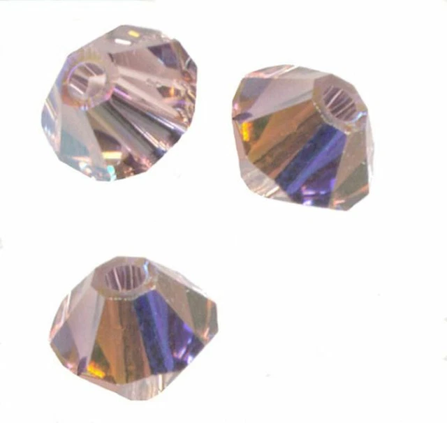 site parisien  20 PERLES TOUPIES SWAROVSKI    5mm   LIGHT AMETHYST AB