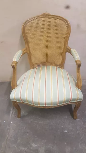 French style oak Bergere occasional Armchair. Possible delivery