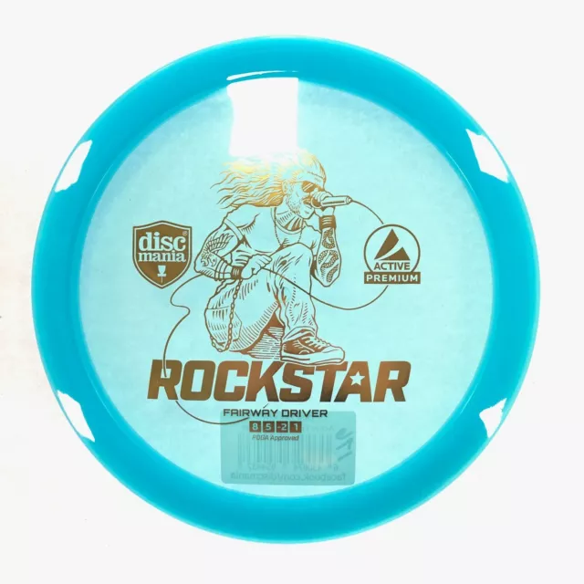 DISC GOLF DISCMANIA ROCKSTAR ACTIVE PREMIUM PLASTIC FAIRWAY DRIVER 176g BLUE