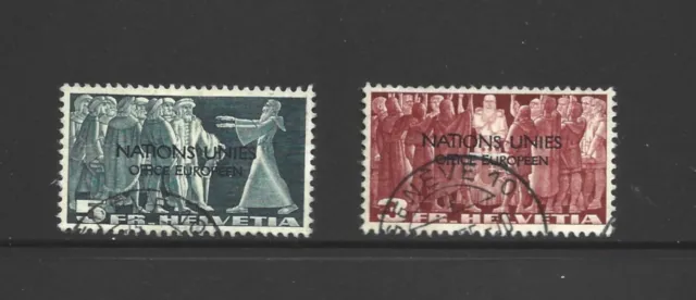 Switzerland, 1950, SG18 - 19, used.  ref 243