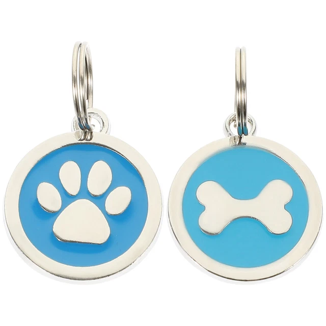 2 pz etichette ID animale domestico cordino nome cane etichette cane cane animale domestico esterno