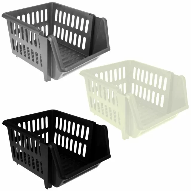 Kitchen Storage Stacking Stackable Basket Fruit Vegetable Rack 1 2 3 4 5 Tier 2