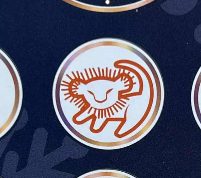DISNEY WORLD 50th Anniversary Simba Lion King Tiny Sticker 2021