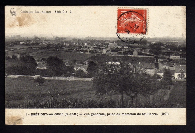 Carte Postale Ancienne (CPA) Bretigny-sur-Orge (91) - Station Et Magasin Le Barbier - Période Années 1900 - Rare