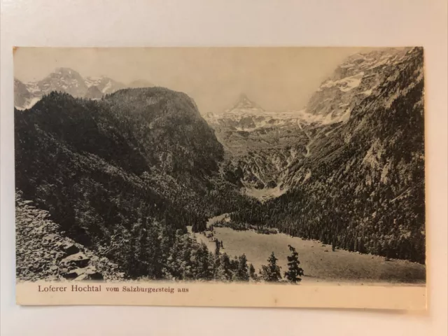 AK Loferer Hochtal vom Salzburgersteig aus • Verlag von Josef Schmidt