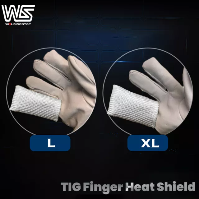 TIG Welding Finger Shield L/XL - Professional Heat Protection Finger Gloves