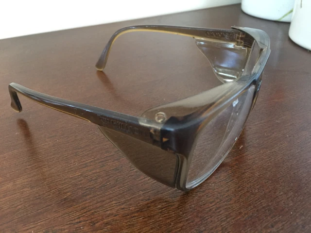 Vintage 1980's Willson Turbo  Safety Sunglasses / Goggles brown