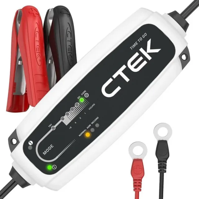CTEK CT5 Time to Go - 12V Chargeur de Batterie au Plomb