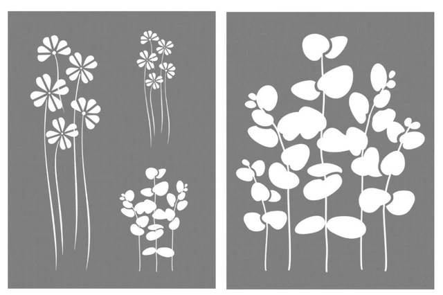 SCHABLONE ETIKETTEN HANDMADE A5 Universal Stencil Für Wand Textil Viva Decor EUR 3,99 - DE
