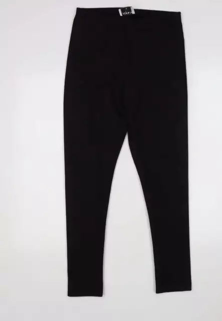 Jeff& Co Womens Black Polyester Capri Leggings Size 10 L26 in