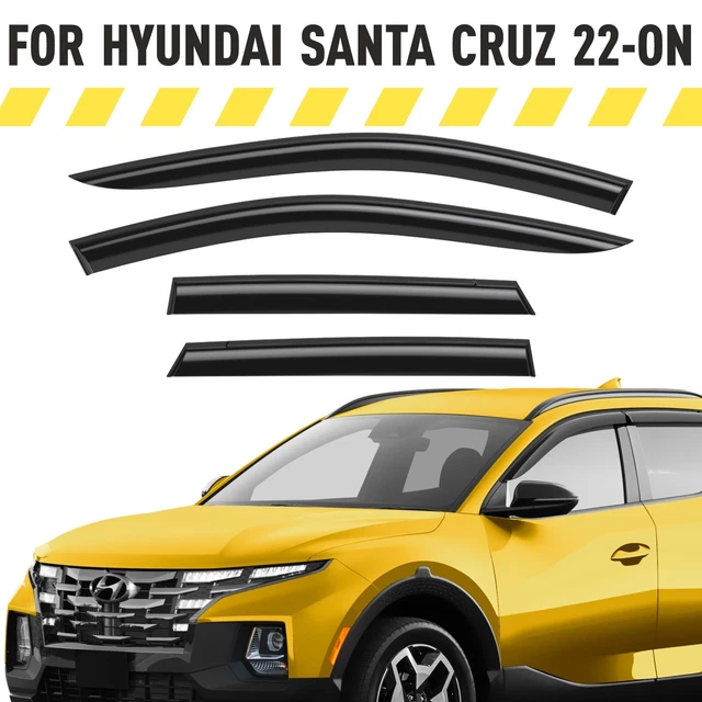 SIDE WINDOW DEFLECTORS Rain Guards for 20222024 Hyundai Santa Cruz 49