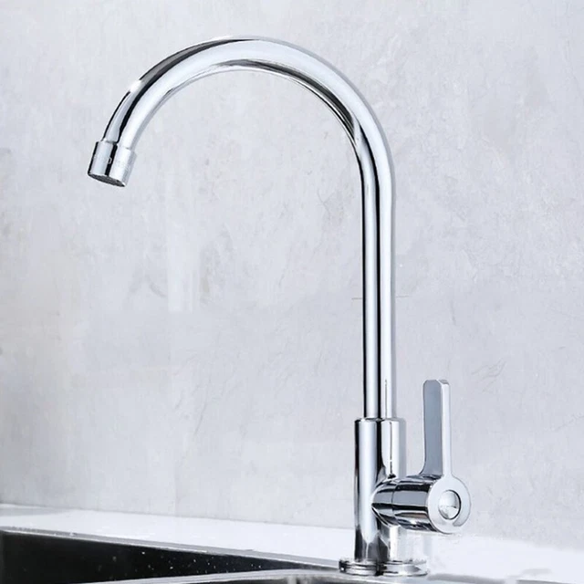 Robinet de Cuisine Robinet Barres Salles de Bains Simple Eau Froide Inoxydable
