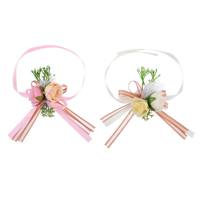 Fleurs Artificielles Accessoires De Mariée Bracelets De Demoiselle D'honneur