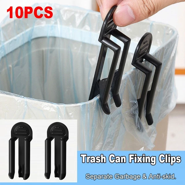 GARBAGE CAN LOCK Rubbish Waste Bin Clamps Trash Bag Fixed Clips Anti