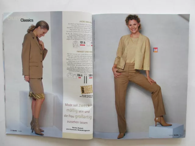 Burda Mode & Magazin Schnittmusterheft 12/2000 mit Schnittbogen und Nähjournal 2