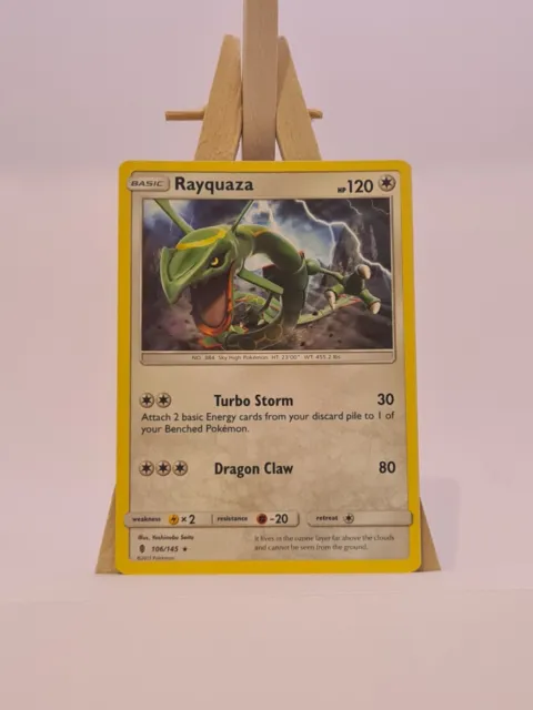 Rayquaza 106/145 Rare Guardians Rising 2017  Pokemon Card Near Mint